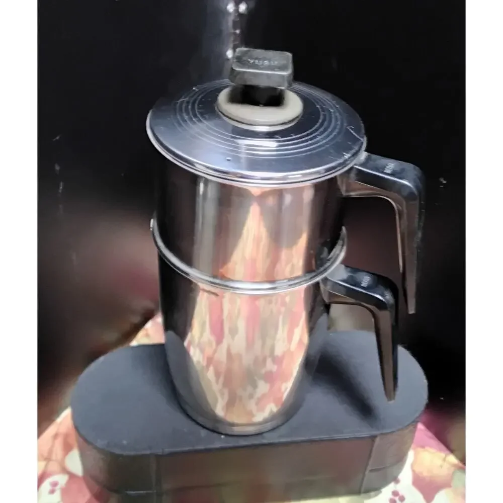 Vintage Rena Ware Stainless Steel Drip Coffee Maker Great for Camping